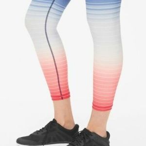 GAP Pants - GapFit High Rise Blackout Stripe 7/8 Leggings GAP Pants - GapFit High Rise Blackout Stripe 7/8 Leggings